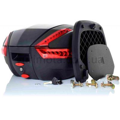 Кофр №888/2 49.5*42.5*29.5, 35L, діодний габарит+стоп-сигнал Кофр №888/2 49.5*42.5*29.5, 35L, діодний габарит+стоп-сигнал
