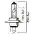 Лампа фари галогенна FLOSSER 6213043 Ultra H4 12V 60/55W P43T Лампа фари галогенна FLOSSER 6213043 Ultra H4 12V 60/55W P43T