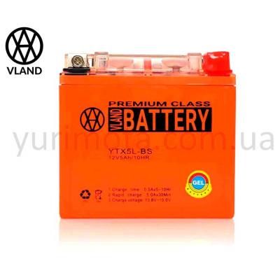 Акумулятор 5A UTX5L-BS (YTX5L-BS) VLAND гелевий Акумулятор 5A UTX5L-BS (YTX5L-BS) VLAND гелевий