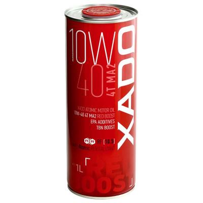 Олива XADO Atomic OIL 10W-40 4T MA2 RED BOOST 1L Олива XADO Atomic OIL 10W-40 4T MA2 RED BOOST 1L