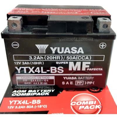 Акумулятор 3.2Ah YUASA YTX4L-BS (-18 ° C) Акумулятор 3.2Ah YUASA YTX4L-BS (-18 ° C)
