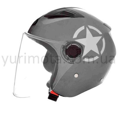 Шолом David D017 (відкритий) сірий