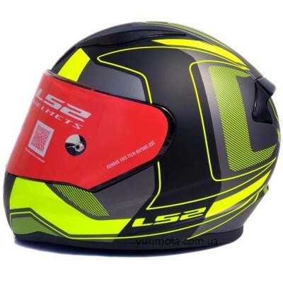 Шолом LS2 FF353 RAPID CARRERA BLACK HI-VIS YELLOW Шолом LS2 FF353 RAPID CARRERA BLACK HI-VIS YELLOW
