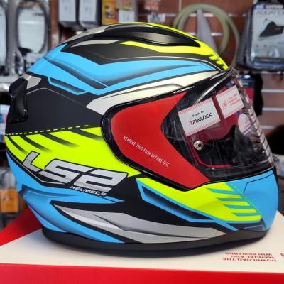 Шолом LS2 FF353 Rapid Gale Matt Black Blue Yellow Шолом LS2 FF353 Rapid Gale Matt Black Blue Yellow