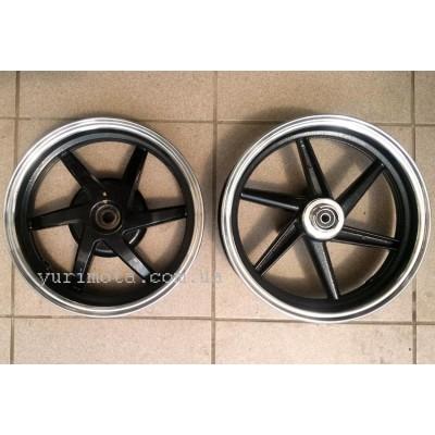  Диски литі YAMAHA JOG чорні 10" (комплект) 