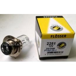 Лампа фари галогенна FLOSSER 2251 12V 25 / 25W Лампа фари галогенна FLOSSER 2251 12V 25 / 25W
