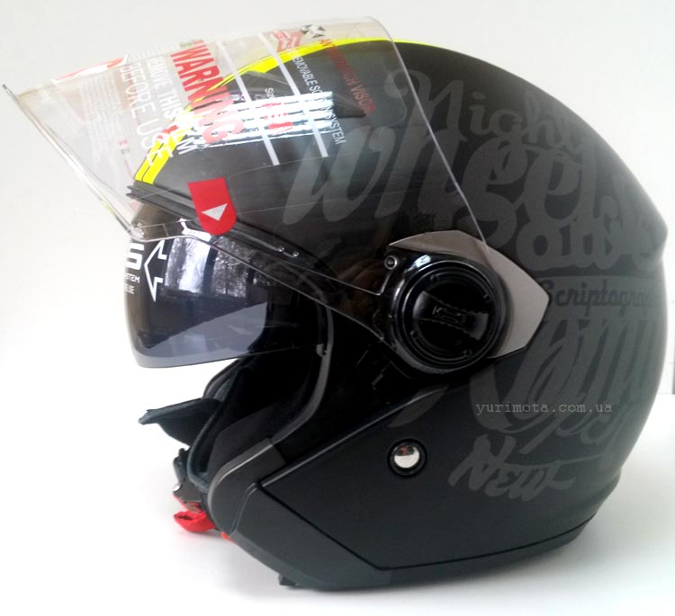 Шлем LS2 OF569 PARTY, MATT BLACK YELLOW